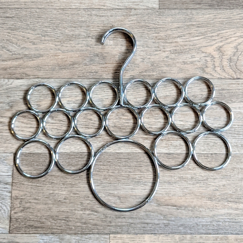 Stainless Steel Scarf Organizer Steel Hanger